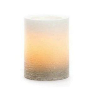 NWT- Flameless LED 4" Gold Ombrè Pillar Candle